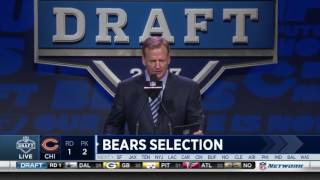 Chicago Bears select Mitchell Trubisky 2nd overall NFL Draft 2017 [upl. by Nove]