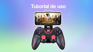 Tutorial de Uso Control Gamepad bluetooth X3  Mejor y Más [upl. by Kalila445]