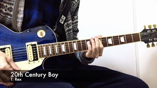 T Rex  20th Century Boy Guitar Cover [upl. by Inattyrb370]