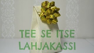 DIY lahjakassi tapetista [upl. by Wanda]