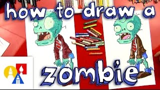 How To Draw A Zombie Plants vs Zombies [upl. by Lamberto]