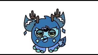 Matt Rose Furby Animated 2  ‘One time my furby said I cant see’ Flipaclip [upl. by Siuluj]