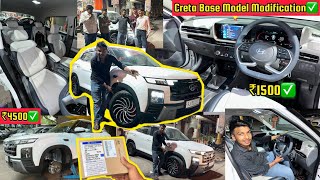 Creta E Base Model Modified with Genuine Parts✅Cruise Control✅Mirror Folding✅Sunglass Holder✅Alloys✅ [upl. by Cherry229]