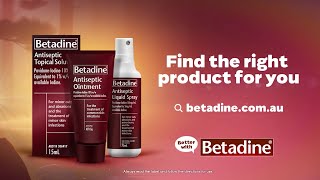 Betadine  Antiseptics  For Minor Wounds – 2024  15 sec [upl. by Ancilin]