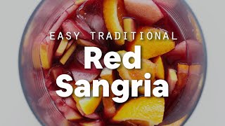 Easy Traditional Red Sangria 6 Ingredients  Minimalist Baker Recipes [upl. by Airamat]