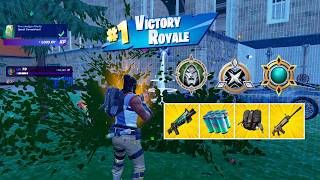 Fortnite Zero Build Solo Gameplay Win With 10 Eliminations amp All Medallions Chapter 5 Season 4 [upl. by Eletnahc309]