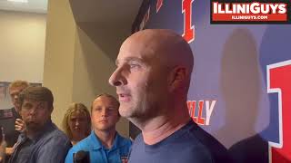 Illinois Offensive Coordinator Barry Lunney Jr  Preseason Practice Opens  July 29 2024 [upl. by Kir]