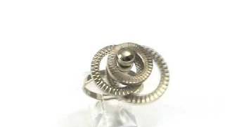 Tri Circle 14k Gold Motion Ring FL856 [upl. by Sucramraj562]