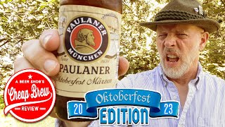 Paulaner Oktoberfest Marzen 2023 German Beer Review Revisit by A Beer Snobs Cheap Brew Review [upl. by Learsiy]