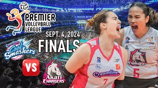 CREAMLINE VS AKARI 🔴LIVE NOW  GRAND FINALS  PVL REINFORCED CONFERENCE 2024 pvllive pvlfinals [upl. by Wilkie]