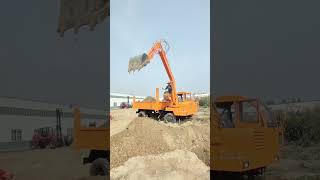 Fourwheeled excavator Multifunction fourwheeled excavator Tipping dump truck Truck excavator [upl. by Ydor]