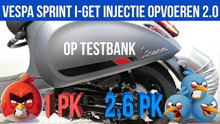 VESPA SPRINT IGET INJECTIE OPVOEREN 20  VOL GAS MET JOEY [upl. by Vasiliki]