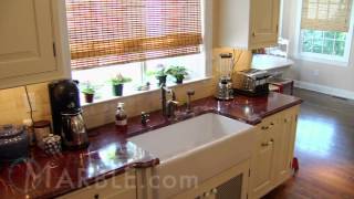 Red Ravel Granite Kitchen Countertops by Marblecom [upl. by Ydrah]