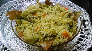 Vegetable Pulao  Mixed vegetable Palav  Veg Pulav recipe  Kannada recipes  Karnataka recipes [upl. by Harris]