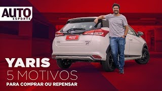 Toyota Yaris  5 motivos para comprar e 5 motivos para repensar [upl. by Adnorat]