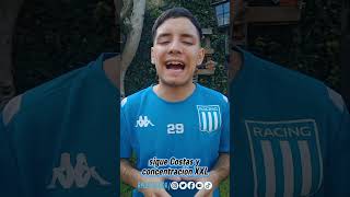 Costas seguirá siendo el DT de racing y habrá una concentración XXL futbol racingpositivo [upl. by Doran]