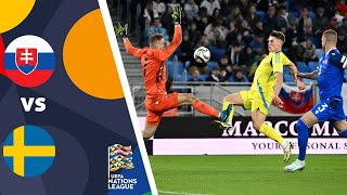 Slovakia vs Sweden 22 Highlights l Nations League Qualification [upl. by Enomor230]