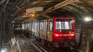 Metro Cab Ride MP14 Ligne 4  Trajet complet Bagneux Lucie Aubrac  Porte de Clignancourt [upl. by Parsaye53]