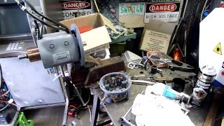 Sleipner 7Kw 24V DC Thruster Motor Rebuild and test [upl. by Beuthel863]