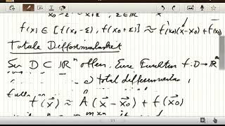 Totale Differenzierbarkeit und Jacobi Matrix [upl. by Dranel]