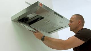 How to install your AEG Rectangular Hood exhaust mode  Wall installation [upl. by Ranzini36]