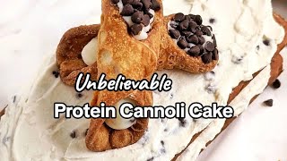 Sugar Free Low Fat High Protein Cannoli Cake [upl. by Ahidam]