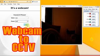 How to turn your webcam into CCTV over mobile amp internet explorer [upl. by Annij]