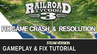 Railroad Tycoon 3 Crash amp Resolution Fix plus Gameplay  Steam Version  Lets play some retro games [upl. by Sew141]