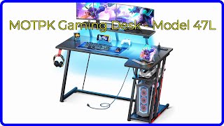 REVIEW 2024 MOTPK Gaming Desk  Model 47L ESSENTIAL details [upl. by Rik]