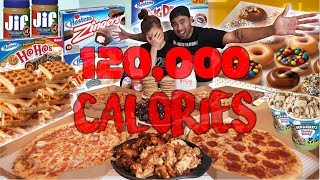 120000 CALORIE CHALLENGE IN 48HRS [upl. by Leicam]