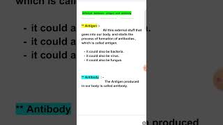 Different between antigen or antibiotic antigen ampAntibody किसे कहते है Microbilogy ❤️❤️🙏 [upl. by Ailime685]