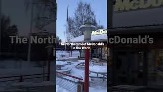 This is the World’s Northernmost McDonald’s located at Rovaniemi Finland 🇫🇮Artic Circle March2023 [upl. by Ialohcin595]