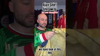 Ajax Shirt Giveaway football footballshirts [upl. by Plath]