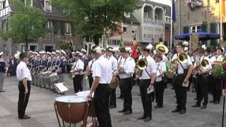 Schützenfest Ratingen Mitte Platzkonzert Großer Zapfenstreich 31 07 2010 [upl. by Allemrac]