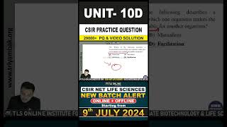 CSIR Practice Question  Unit 10 Ecological Principles  Topic D Species Interactions [upl. by Uuge]