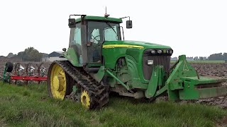 Ploughing  John Deere 8520T  Kverneland  2015 [upl. by Guildroy]