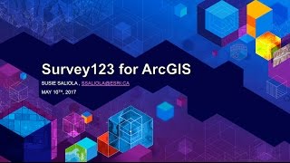 Using Survey123 for ArcGIS in Education [upl. by Wills228]