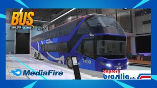 Skin bus simulator ultimate EXPRESO BRASILIA Neoplan Skyliner 20 [upl. by Enirahtak740]