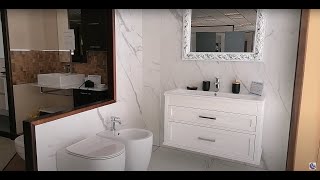 wwwceramicasudcom  Rivestimento moderno bianco opaco effetto marmo Rettificato [upl. by Dulla540]