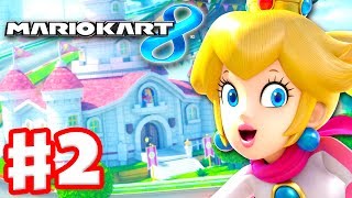 Mario Kart 8  Gameplay Part 2  50cc Flower Cup Nintendo Wii U Walkthrough [upl. by Erot]