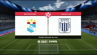 Sporting Cristal vs Alianza Lima ● Clausura Liga 1 2024 ● PES 2021 [upl. by Oicor]