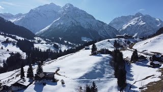 Kleinwalsertal im Winter  Hirschegg Mittelberg Riezlern [upl. by Nowtna]