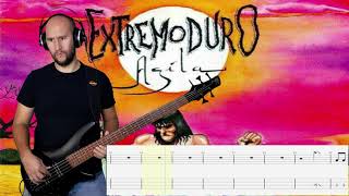 Extremoduro Bass Cover tab Destrozando quotSo payasoquot [upl. by Chad]