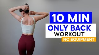 10 MIN BACK WORKOUT 🔥 No Equipment Needed  Floor Exercises for Maximum Back Focus [upl. by Lauter]