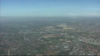 COCKPIT VIEW OF APPROACH AND LANDING AT JOHANNESBURG OR TAMBO [upl. by Piwowar]