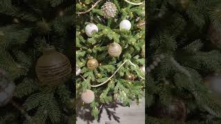 2024 christmas Do you like Green Christmas Tree with Gold decor  Yes  christmastree decor [upl. by Akirderf423]