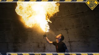 How to Breathe Fire TKOR Dishes On Fire Breathing How To Spit To Fire Eating Fire and More [upl. by Niledam312]