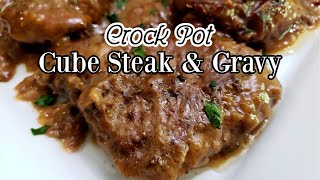 Crock Pot Cube Steak and Homemade Gravy Recipe [upl. by Solohcin]