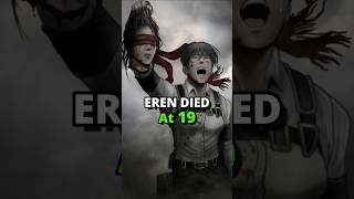 Age at each Titan Shifter Died in Aot eren aot levi [upl. by Philan]