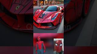 superheroes but Ferrari car 😱🔥Marvel amp DCAll Characters marvel avengersshortsrobot [upl. by Nyvets]